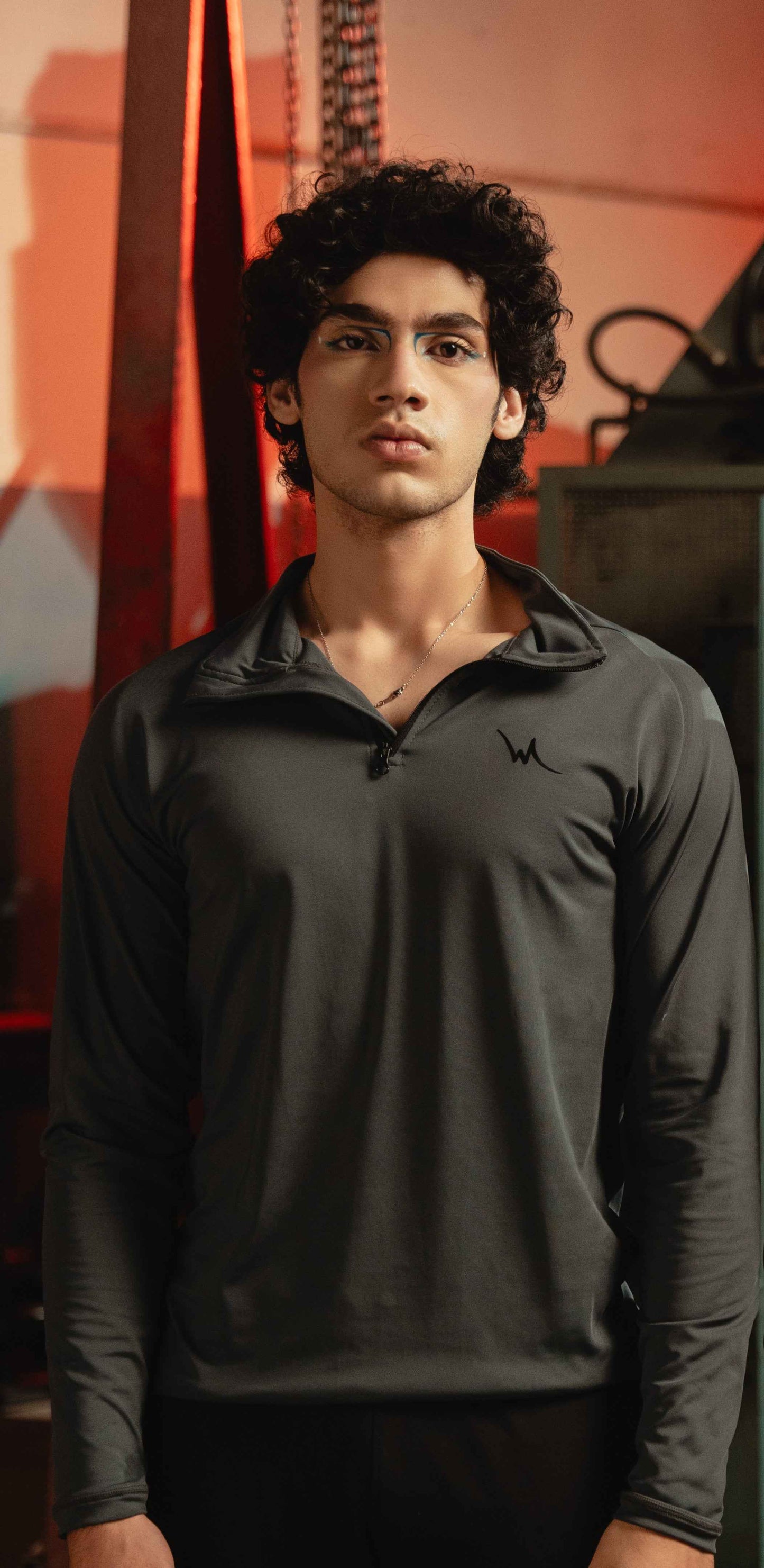 Granite Lycra Half Zip Shirt