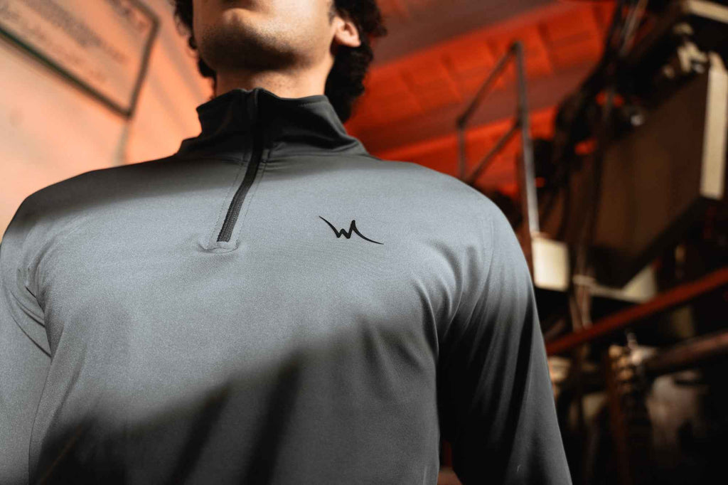 Granite Lycra Half Zip Shirt
