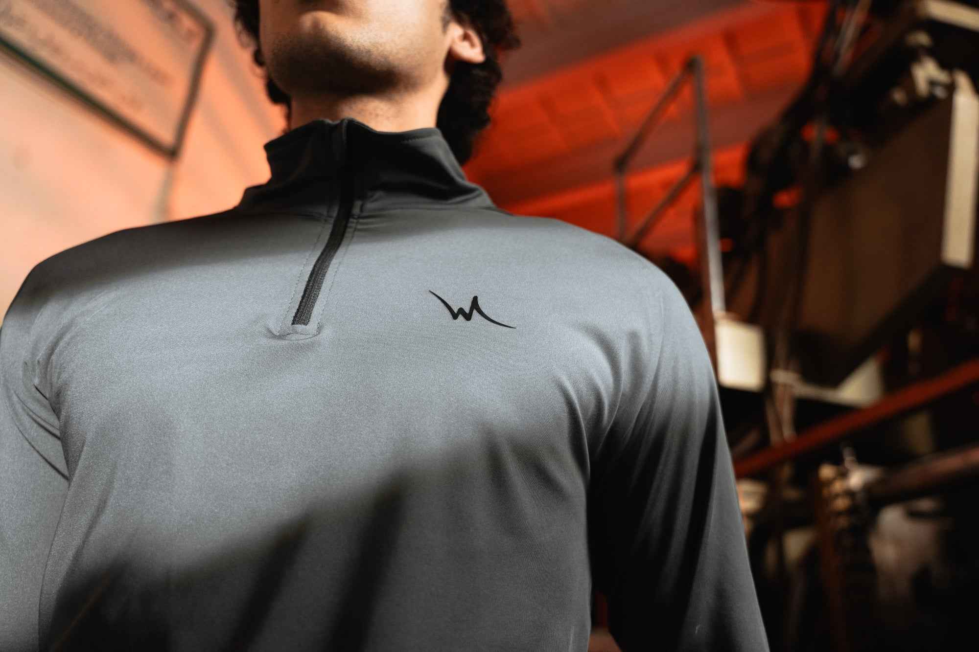 Granite Lycra Half Zip Shirt